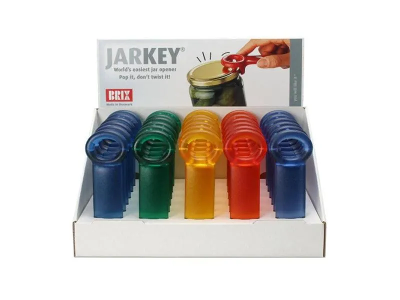 Brix Schraubdeckelöffner JarKey Display à 30 Stück, Assortiert Brix Schraubdeckelöffner JarKey Display à 30 Stück, Assortiert