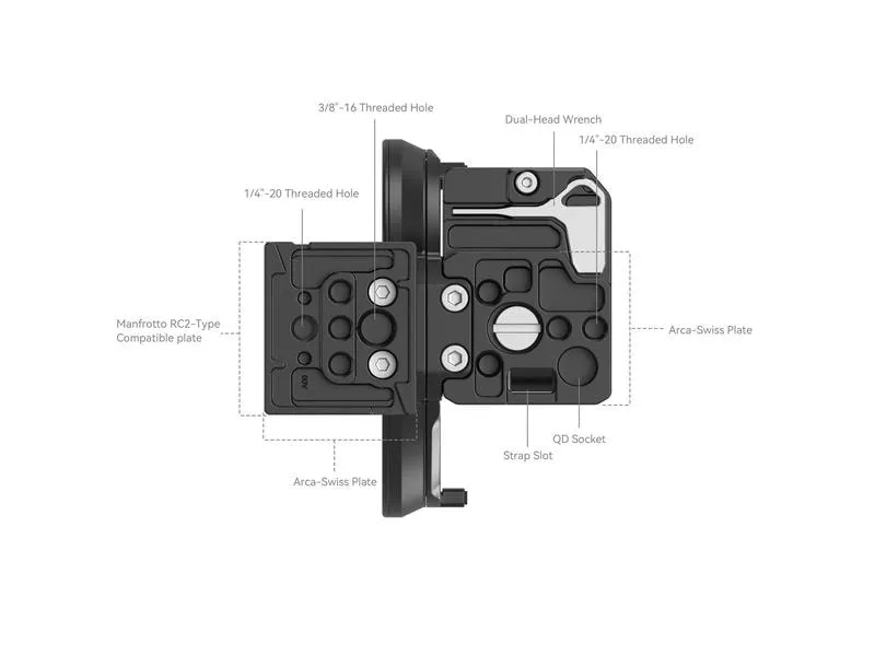 Smallrig Montageplatte Canon EOS R Series Kit Drehbar