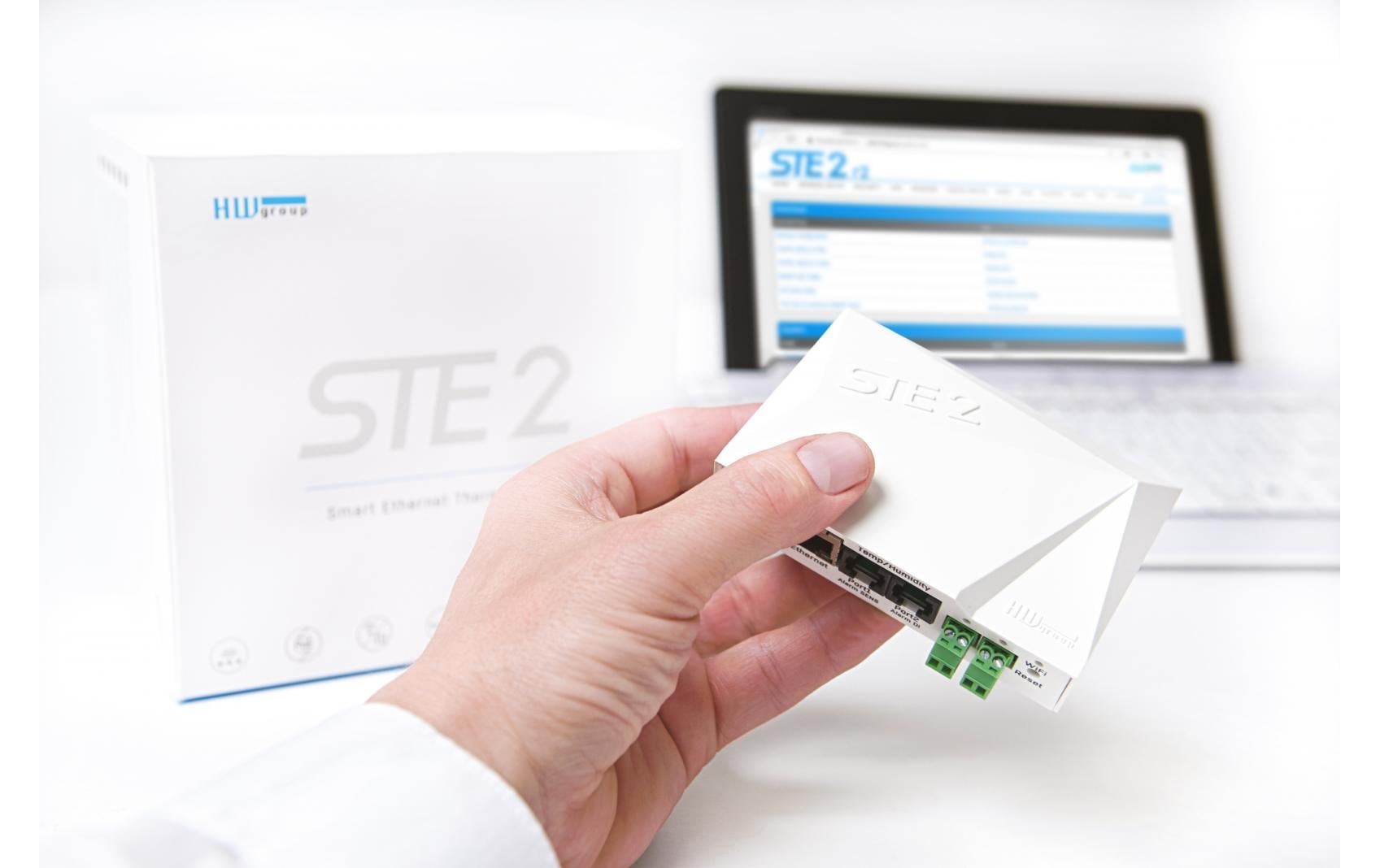 HWgroup Temperatur-Sensor SNMP, WLAN, PoE HWg-STE2-R2-Kit HWgroup Temperatur-Sensor SNMP, WLAN, PoE HWg-STE2-R2-Kit