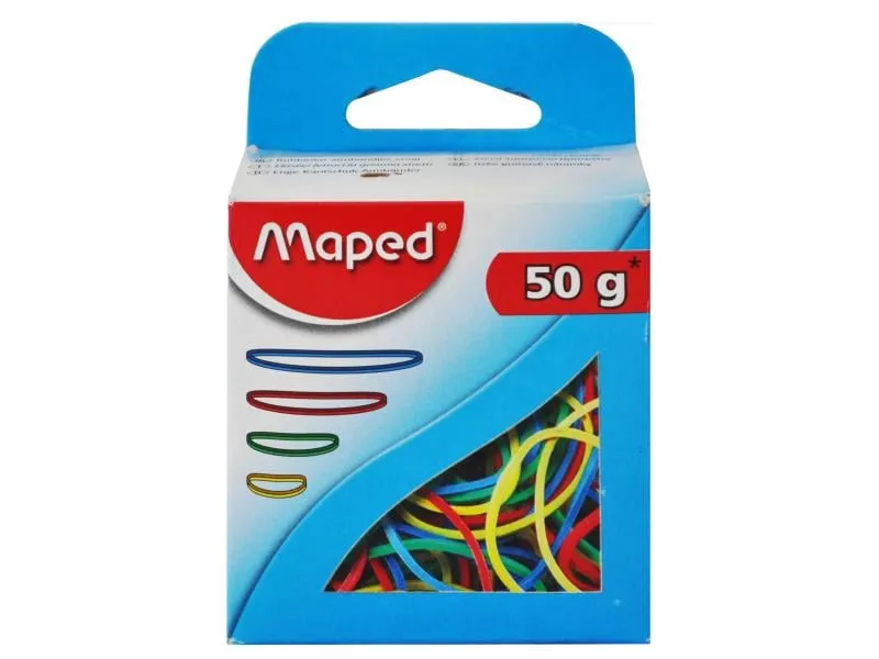 maped Gummiband Ringe à 50 g farbig