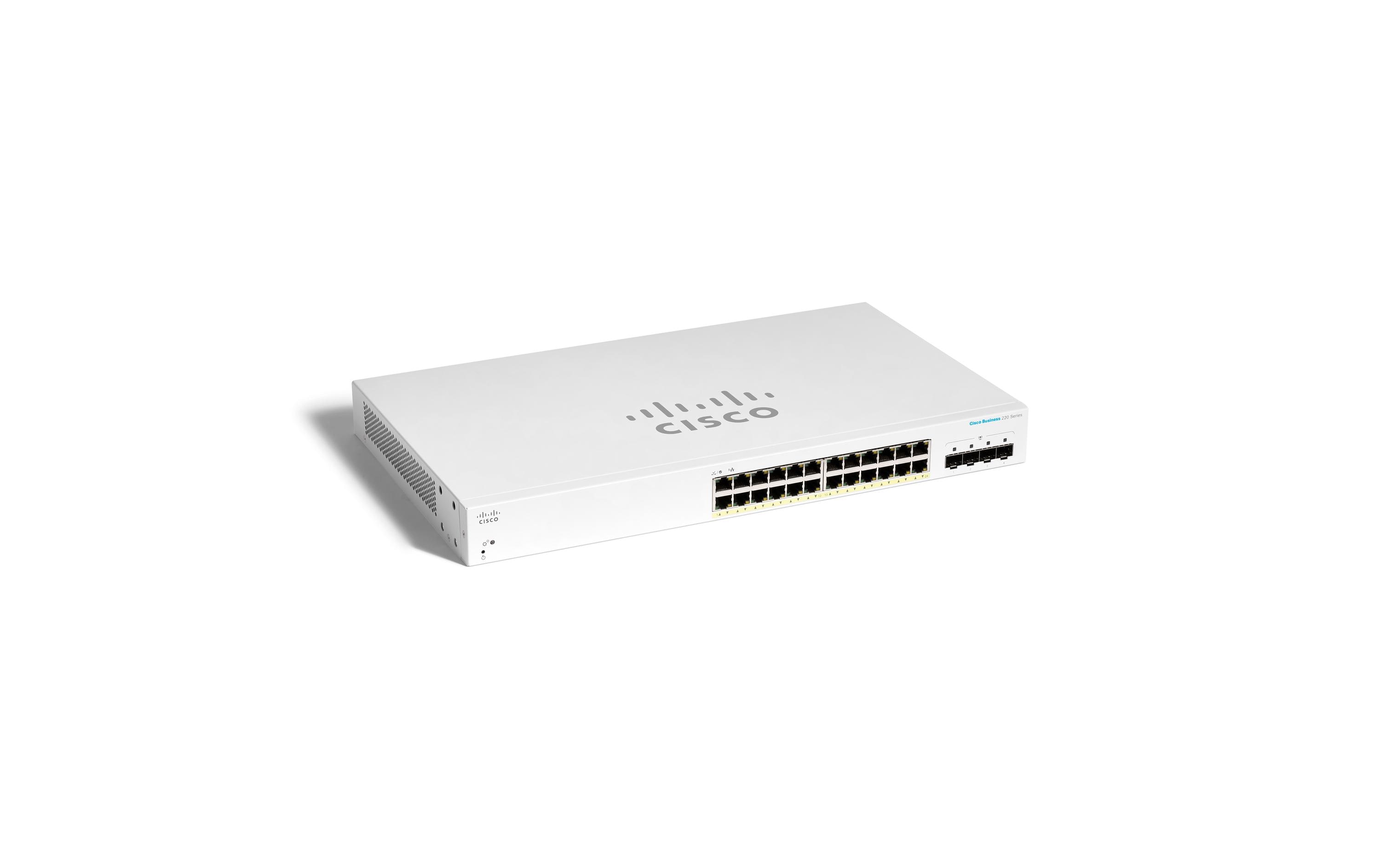 Cisco PoE+ Switch CBS220-24FP-4X 28 Port