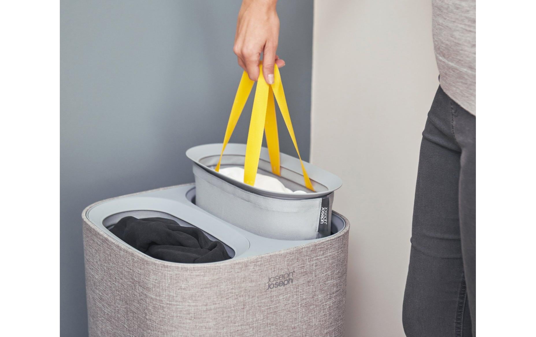 Joseph Joseph Wäschekorb Tota 60 L, 2x 30 L, Grau