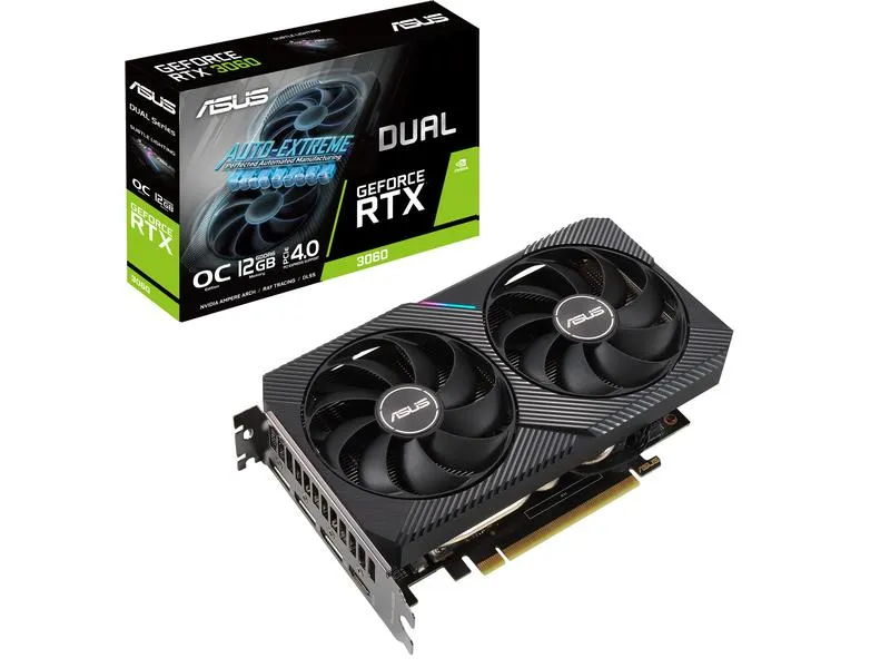 ASUS Grafikkarte Dual GeForce RTX 3060 V2 OC Edition 12 GB LHR ASUS Grafikkarte Dual GeForce RTX 3060 V2 OC Edition 12 GB LHR