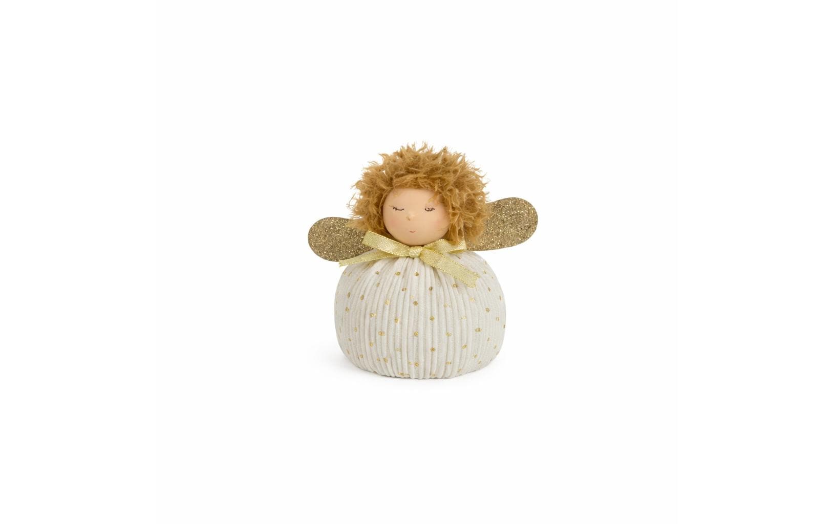 CHALET Engel Pummelchen Weihnachtsdeko, Gold/Weiss