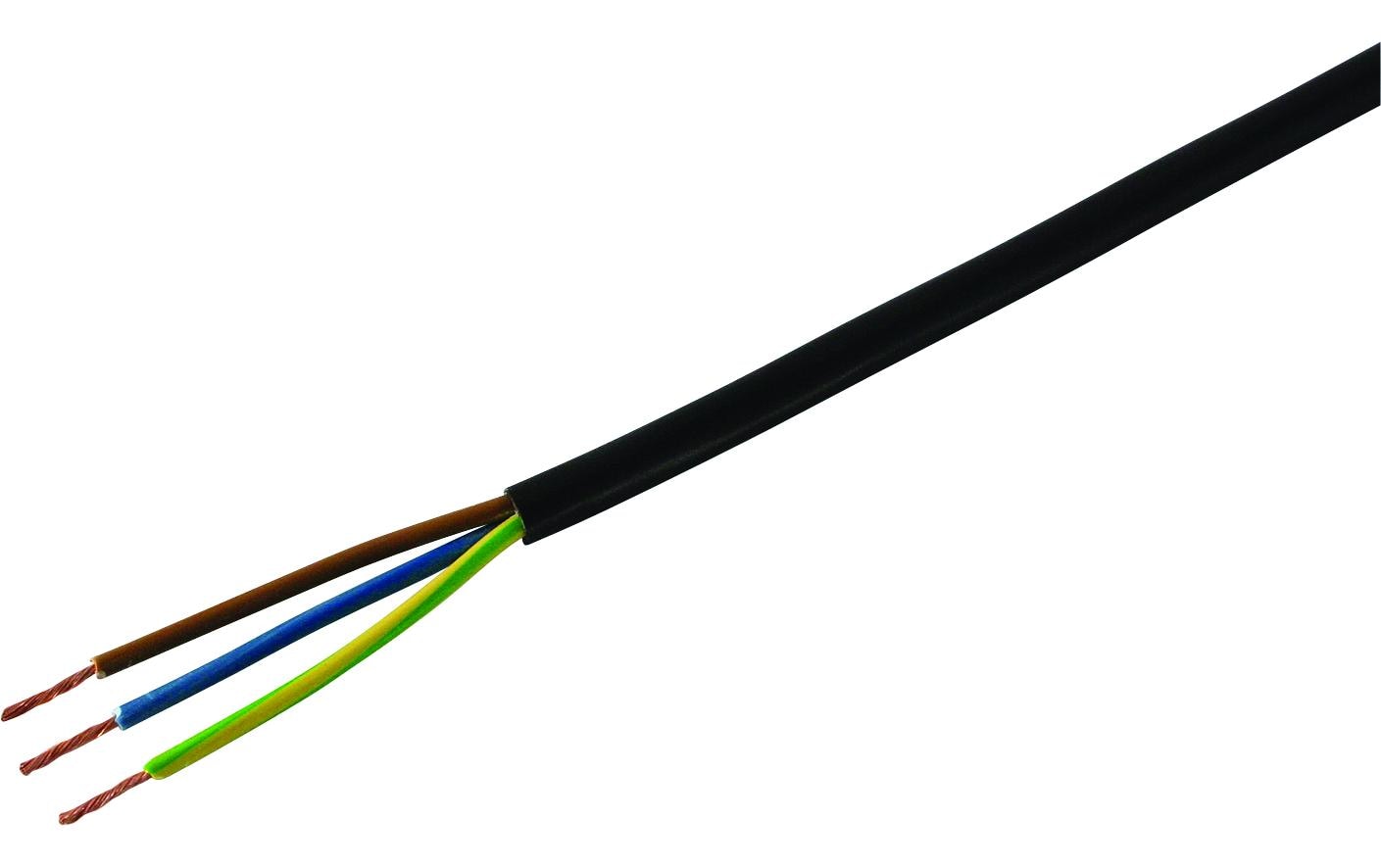 STEFFEN Installationskabel TD 3 x 0.75 mm2 Schwarz