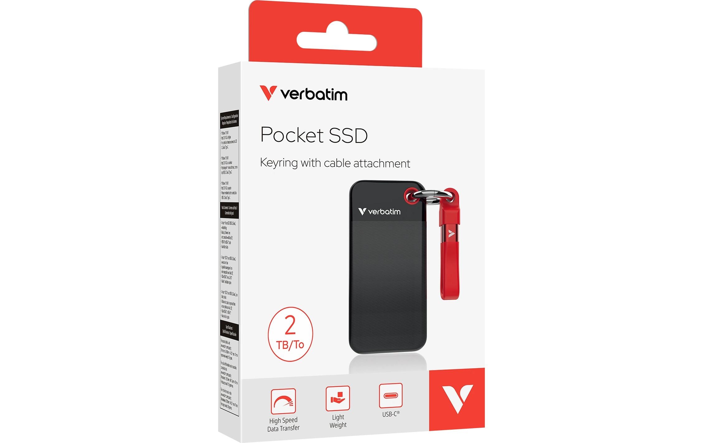 Verbatim Externe SSD Pocket 2 GB