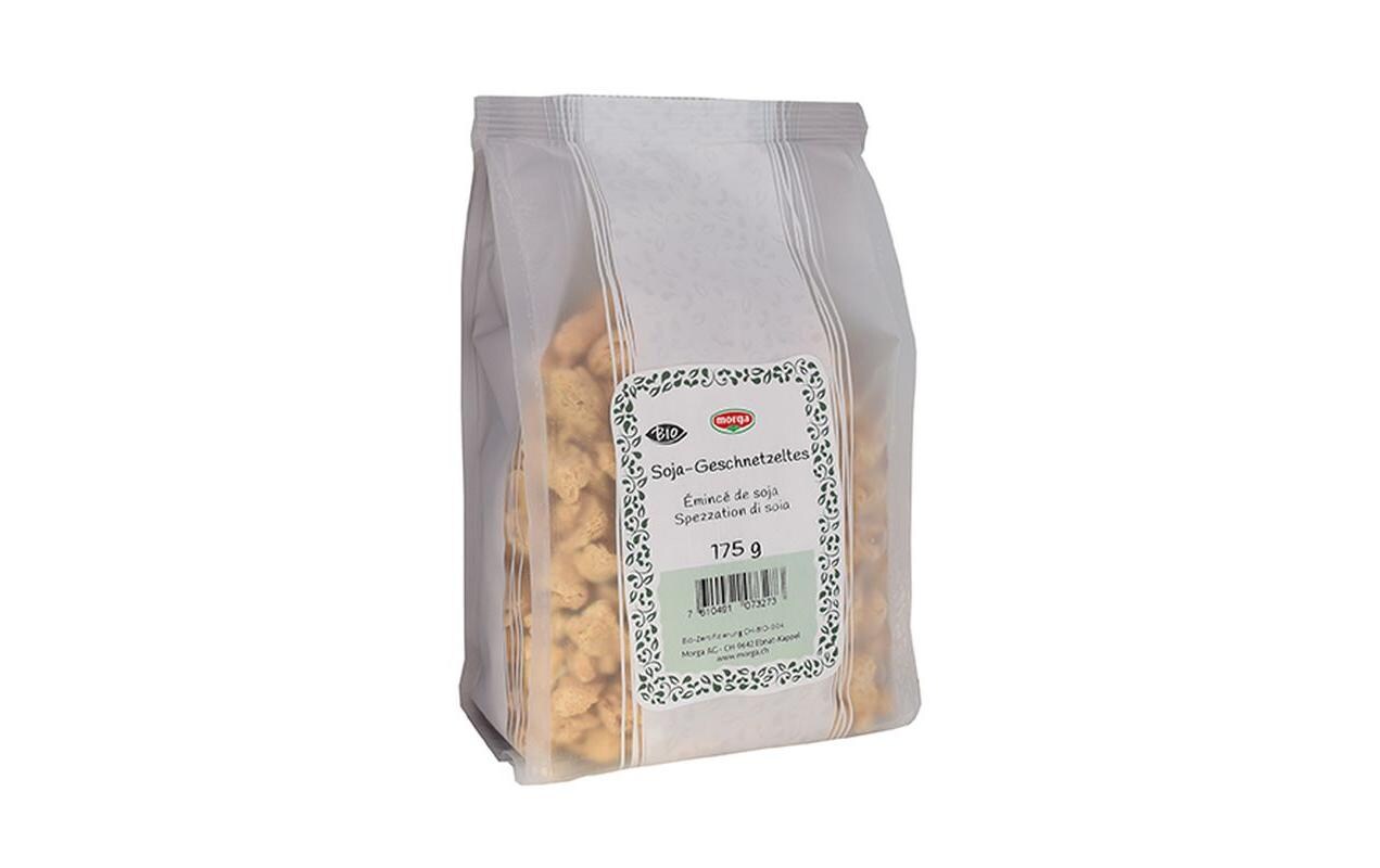 Morga Soja-Geschnetzeltes Bio 175 g Morga Soja-Geschnetzeltes Bio 175 g
