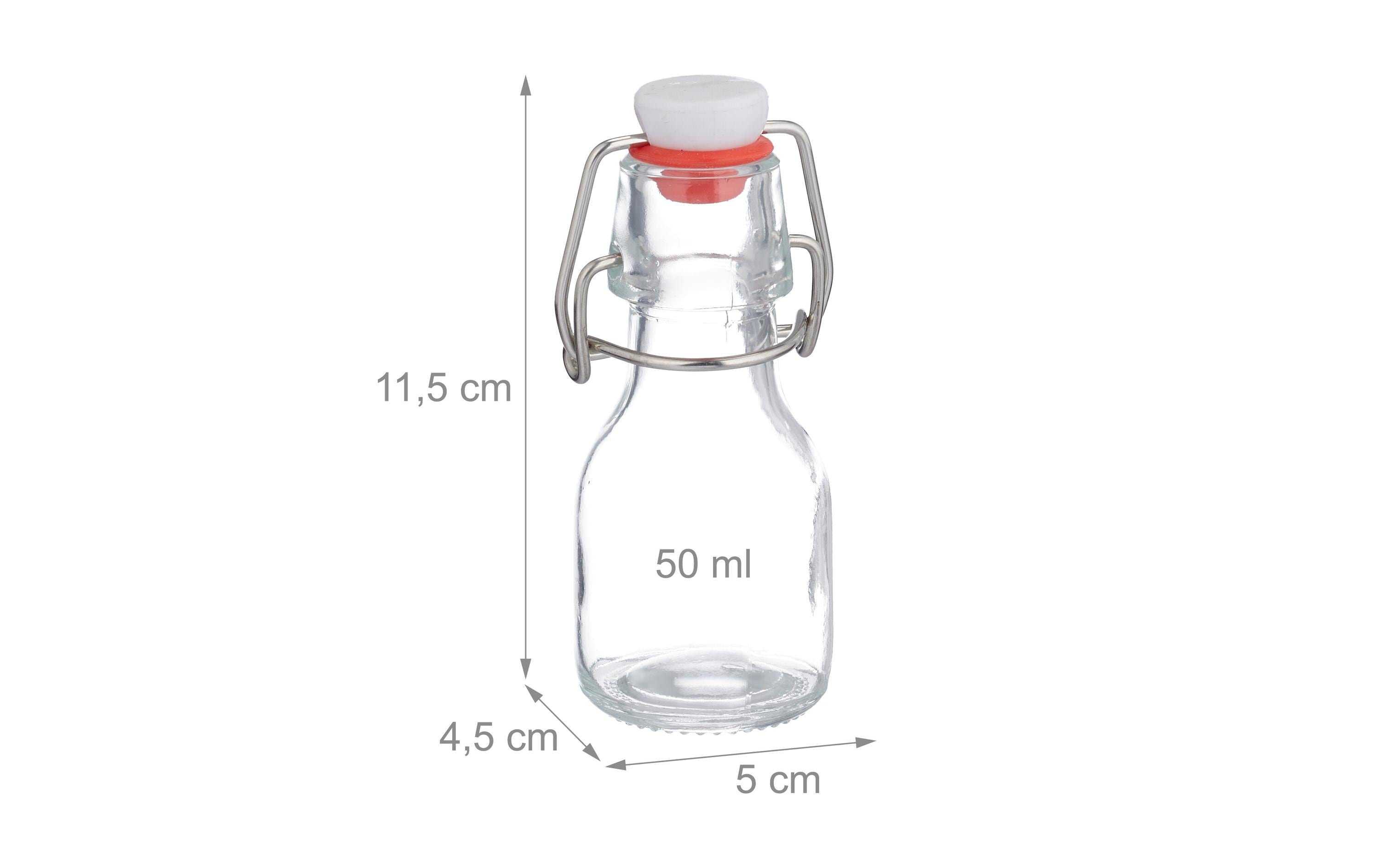 relaxdays Fermentationsglas mit Bügelverschluss 30 Stück, 50 ml