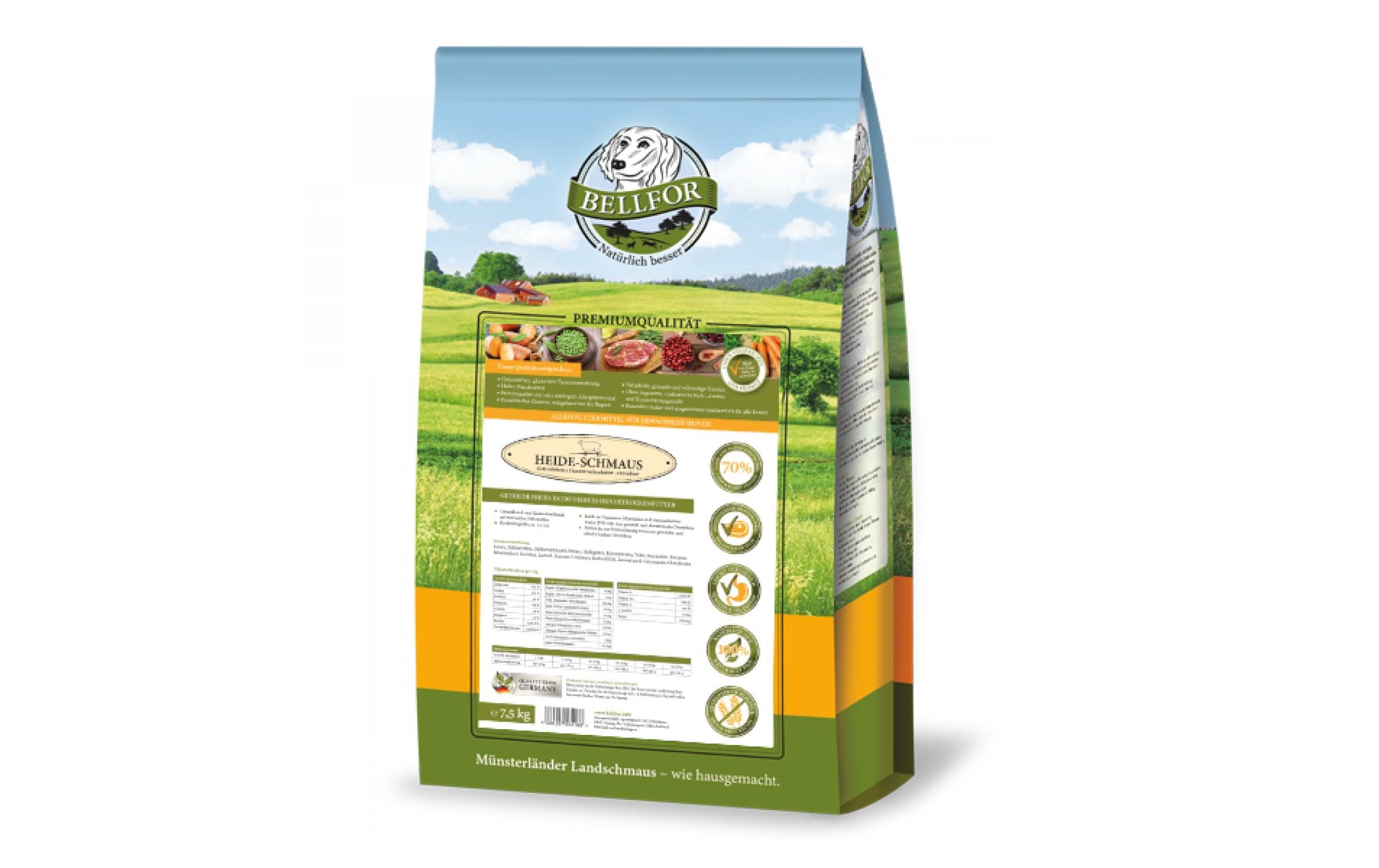 Bellfor Trockenfutter Heide-Schmaus Weidelamm & Wildkanin, 7.5g