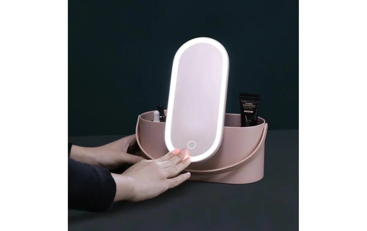 Ailoria Kosmetikspiegel Magnifique mit Beautycase, Rosa