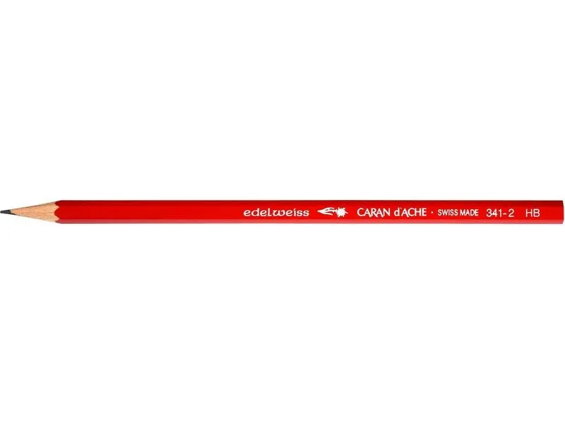 Caran d'Ache Bleistift HB, Rot, 12 Stück