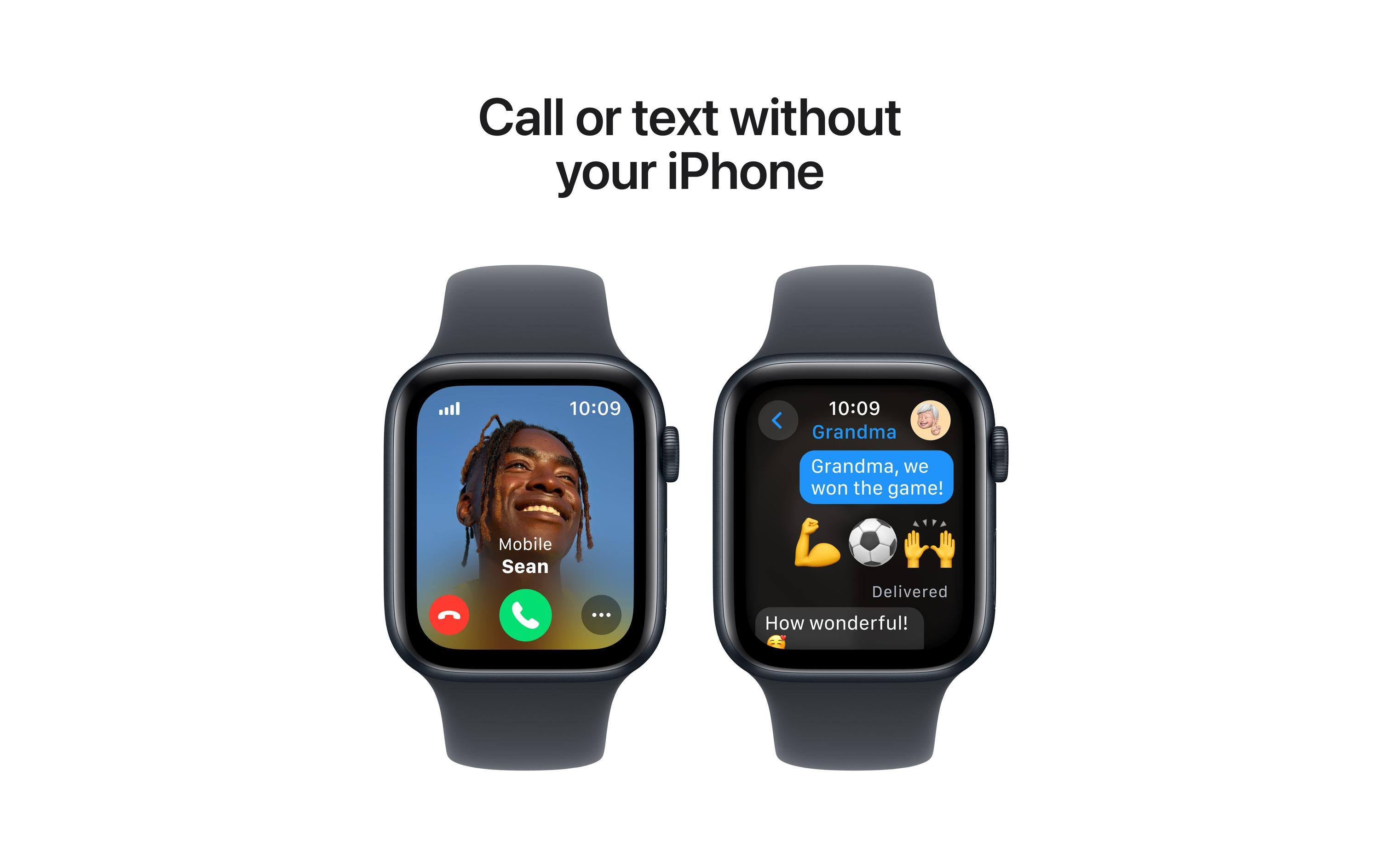 Apple Watch SE 2024 44 mm LTE Alu Sport Mitternacht M/L