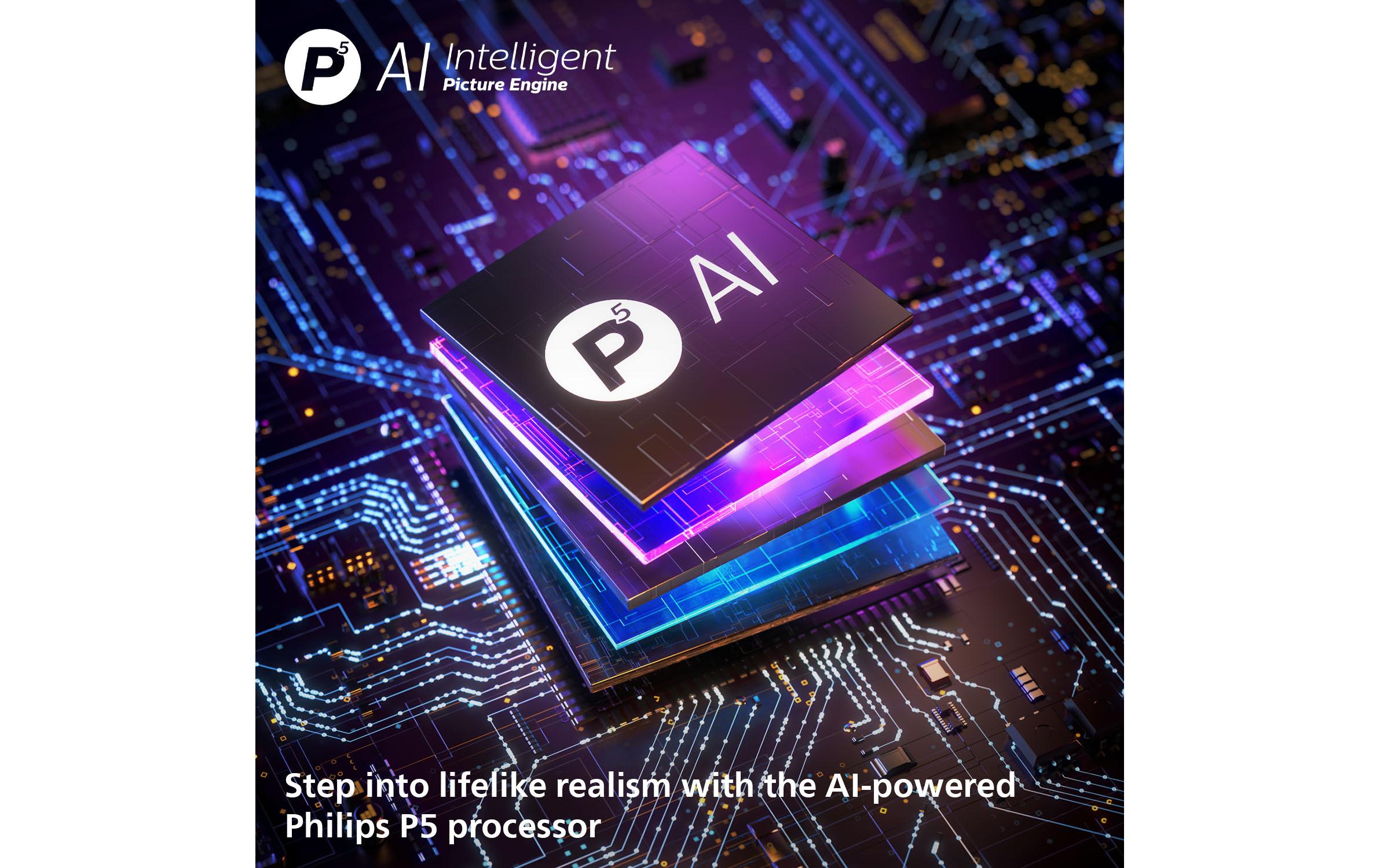 Philips TV 55OLED760/12 55 4K OLED Ambilight TV, 2025