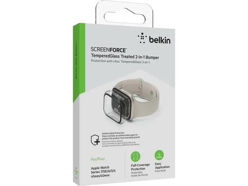 Belkin Displayschutz TemperedCurve 2-in1 Apple Watch 7 Transparent Belkin Displayschutz TemperedCurve 2-in1 Apple Watch 7 Transparent