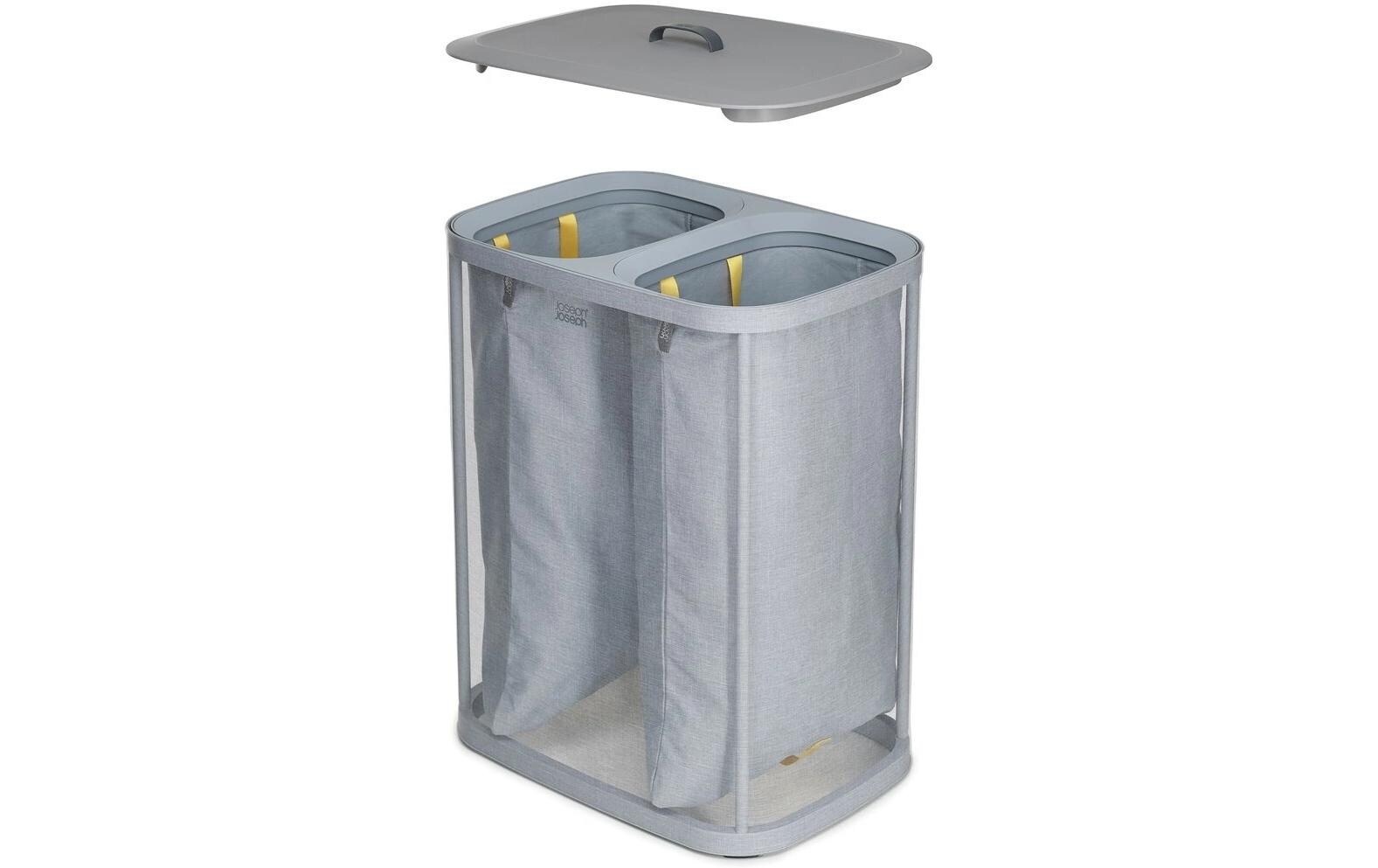 Joseph Joseph Wäschesammler Tota 90 L, 2x 45 L, Grau