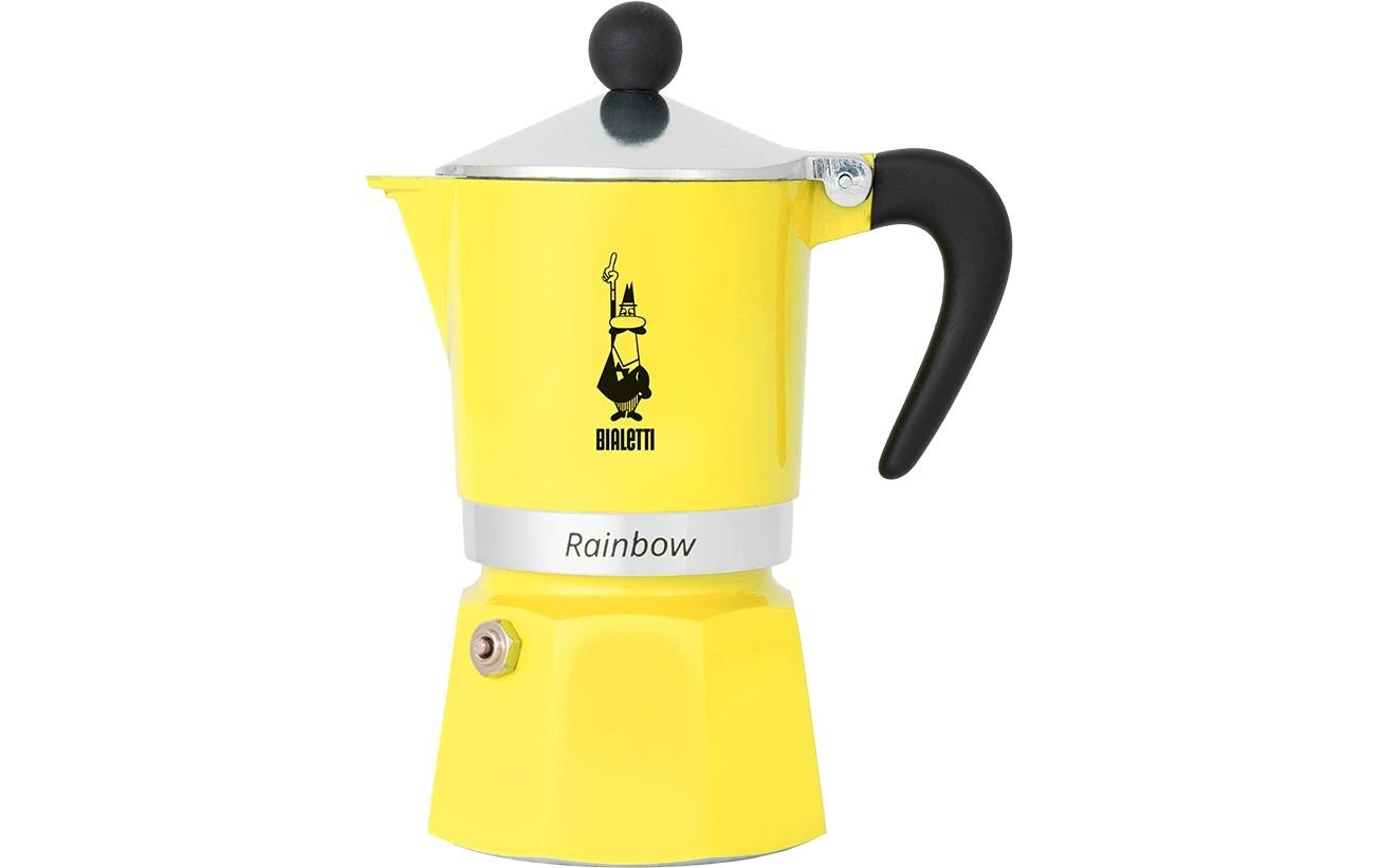 Bialetti Espressokocher Rainbow für 3 Tassen, Gelb Bialetti Espressokocher Rainbow für 3 Tassen, Gelb