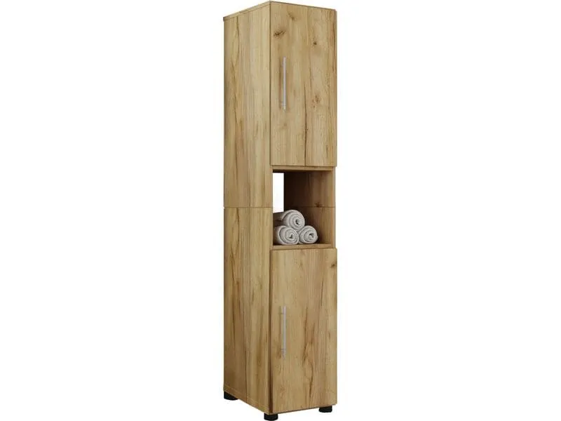 VCM Badezimmerregal Flandu 31 x 160 cm, Braun VCM Badezimmerregal Flandu 31 x 160 cm, Braun