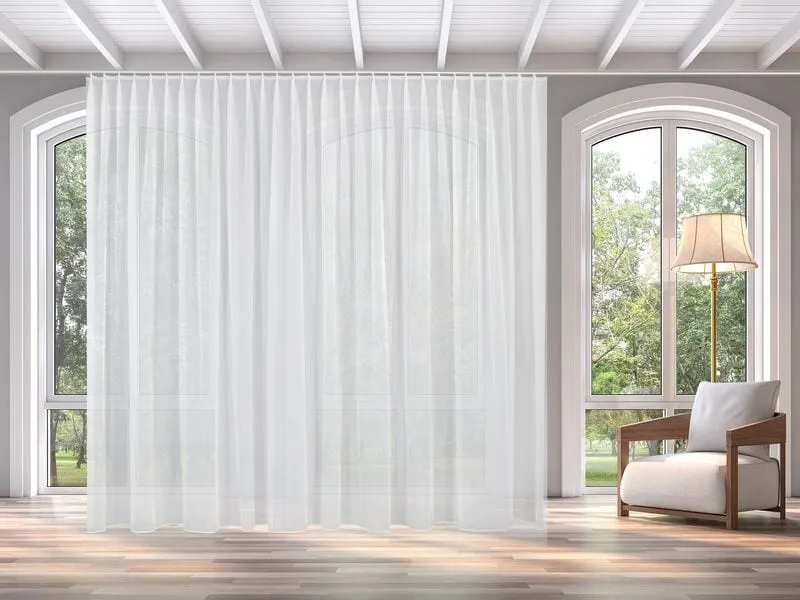 Casa Leon Tagvorhang mit Faltenband 300 cm x 245 cm