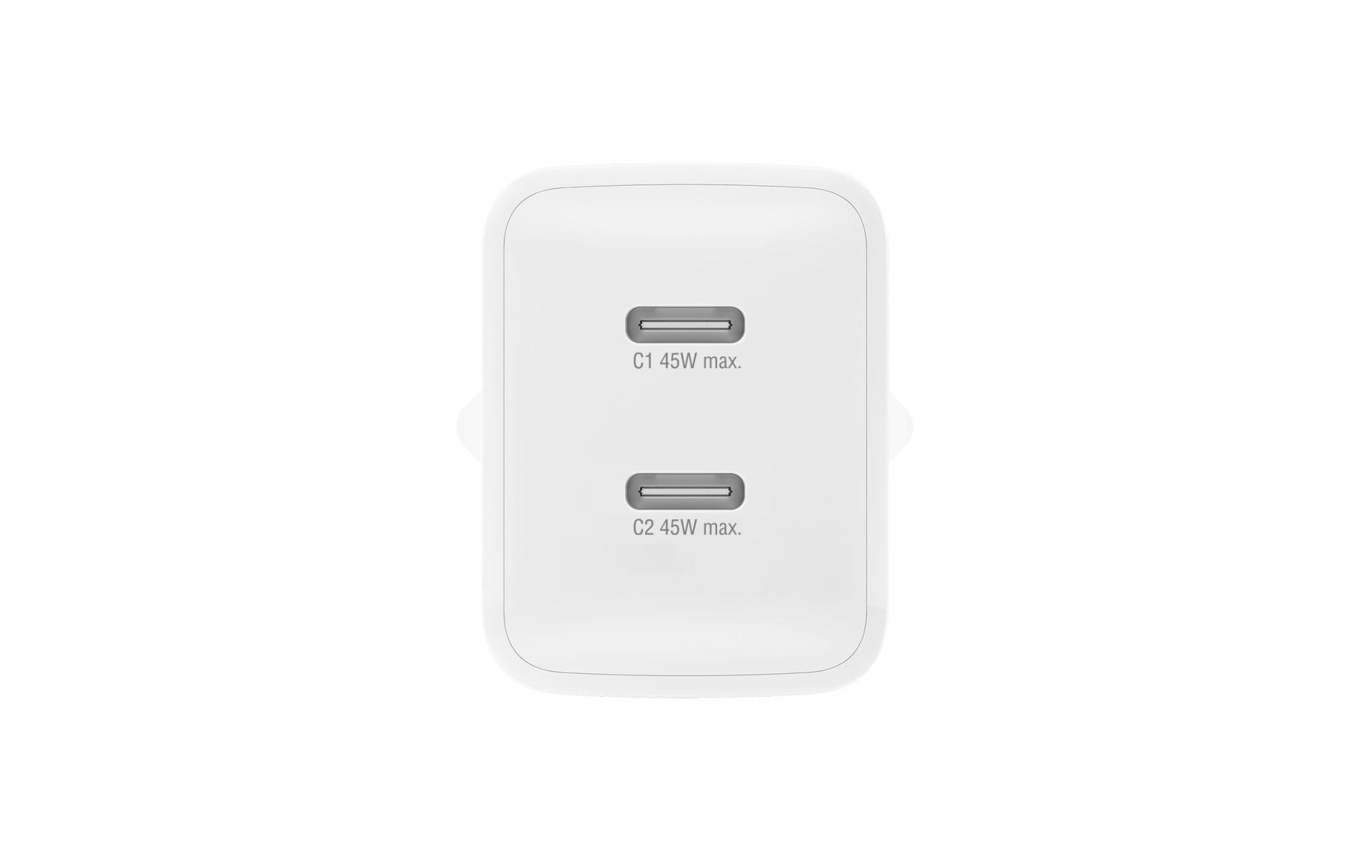 4smarts USB-Wandladegerät PDPlug Dual 2x USB-C 45 W GaN
