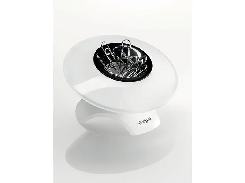 Sigel Büroklammerspender Eyestyle Weiss/Schwarz Sigel Büroklammerspender Eyestyle Weiss/Schwarz