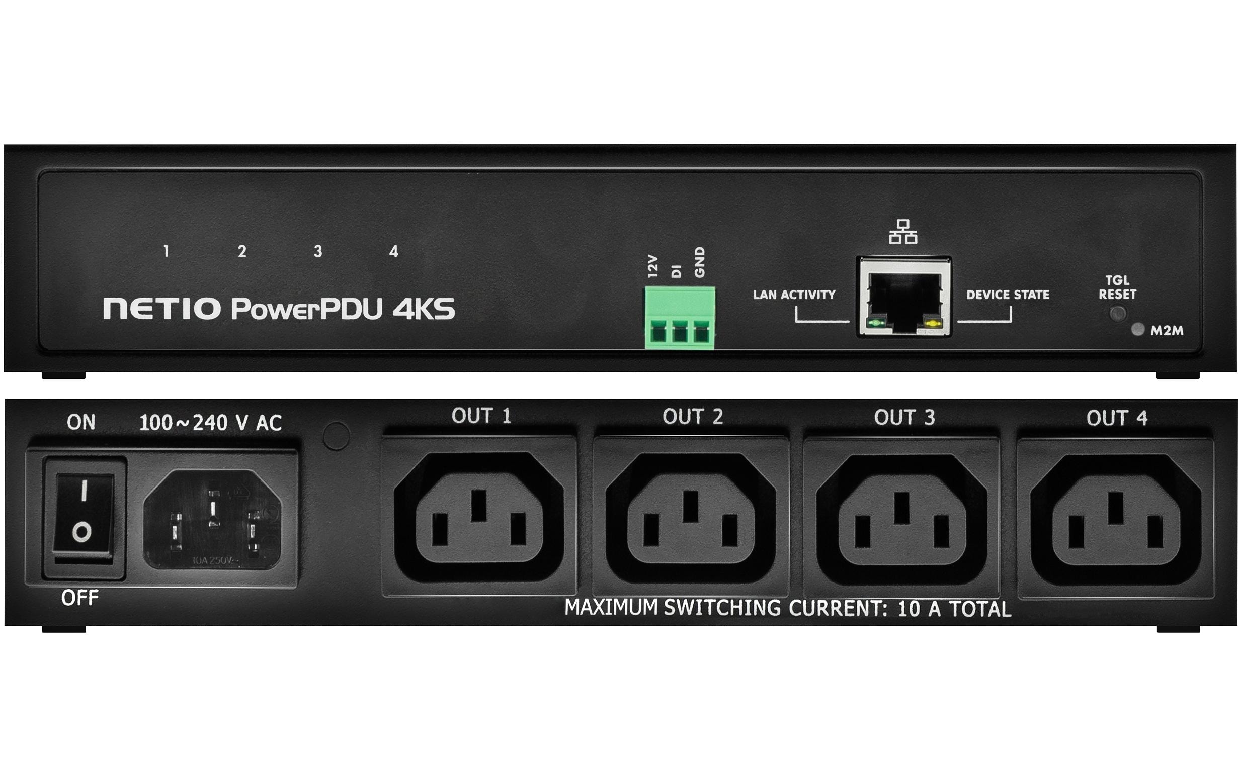 NETIO IP-Steckerleiste PowerPDU 4 KS 4x C13 mit Leistungsmessung