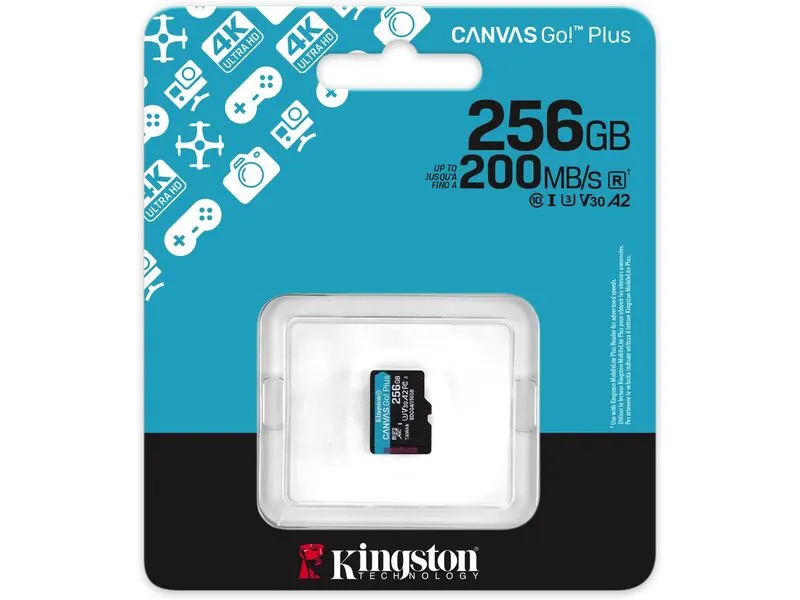 Kingston microSDXC-Karte Canvas Go! Plus 256 GB, ohne Adapter Kingston microSDXC-Karte Canvas Go! Plus 256 GB, ohne Adapter