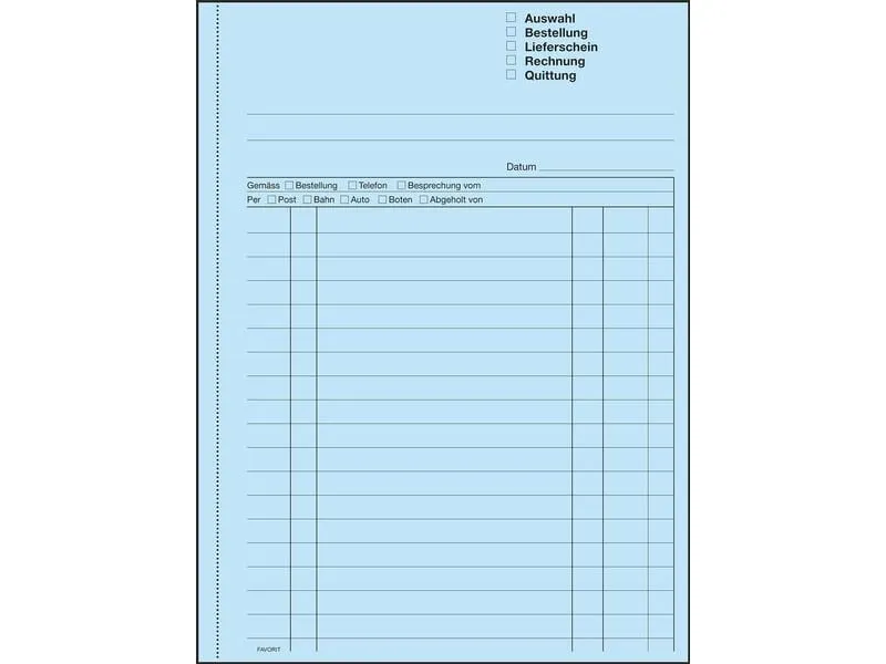 Favorit Durchschreibeblock 156 x 210 mm Mehrzweckbuch, 50 x 2 Blatt Favorit Durchschreibeblock 156 x 210 mm Mehrzweckbuch, 50 x 2 Blatt