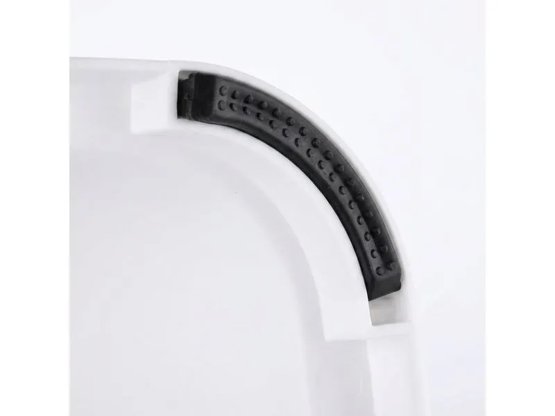 relaxdays Tritthocker Grau/Weiss
