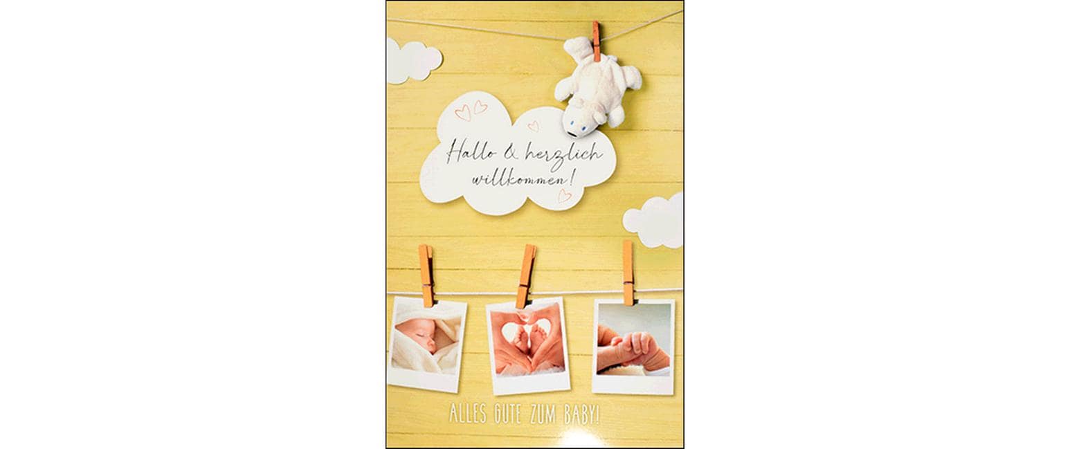 ABC Glückwunschkarte Geburt A4 ABC Glückwunschkarte Geburt A4