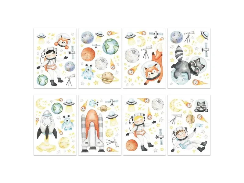 Papierdrachen Astronauten – Set 4 22 x 30 cm