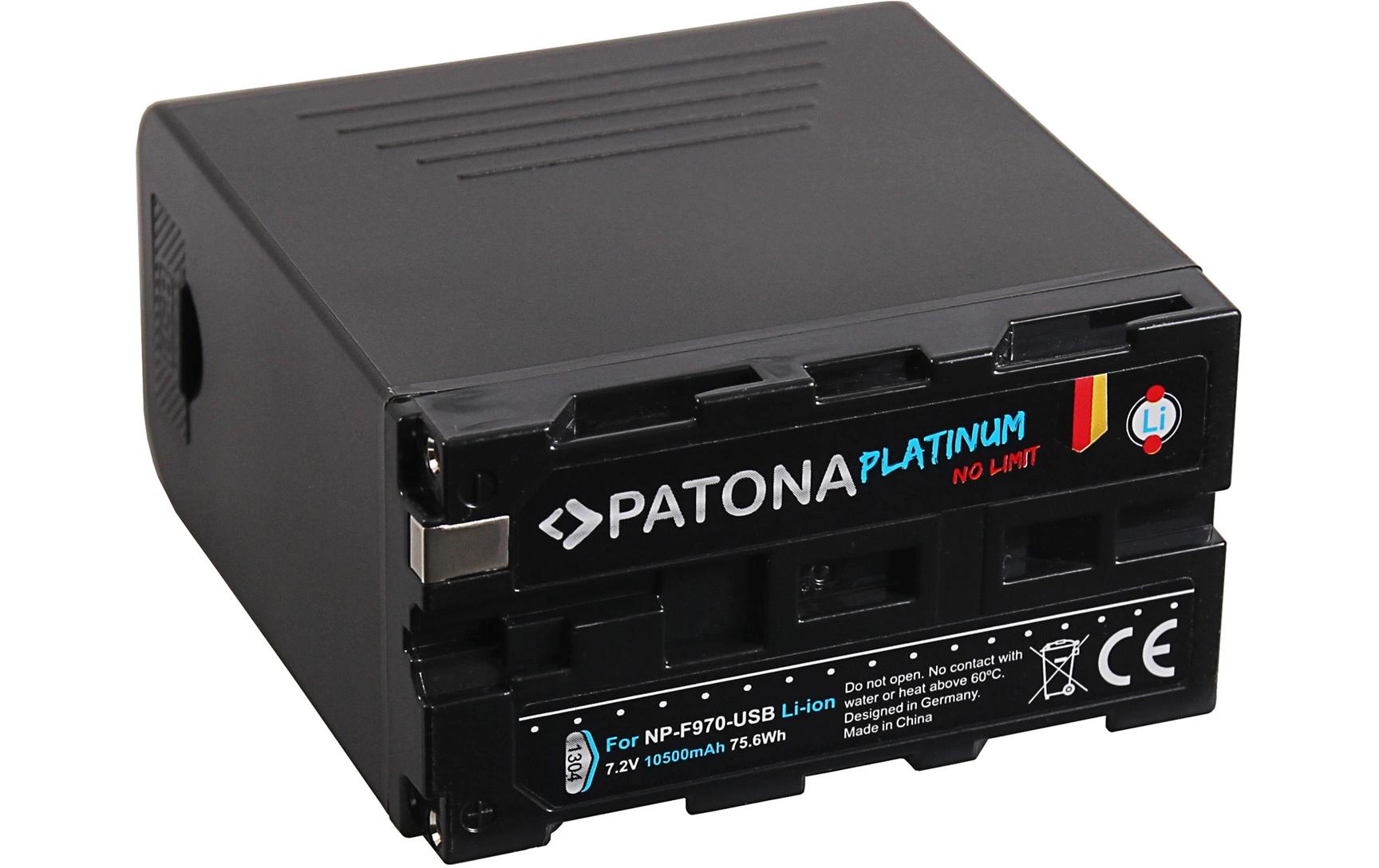 Patona Digitalkamera-Akku für Sony NP-F970 und CCD Serie