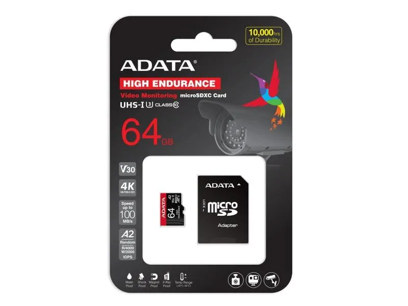 ADATA microSDXC-Karte High Endurance 64 GB ADATA microSDXC-Karte High Endurance 64 GB