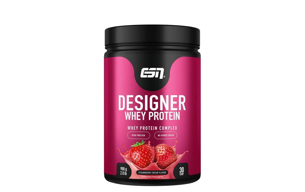 ESN Pulver Designer Whey Protein Crème/Erdbeere 908 g, Dose