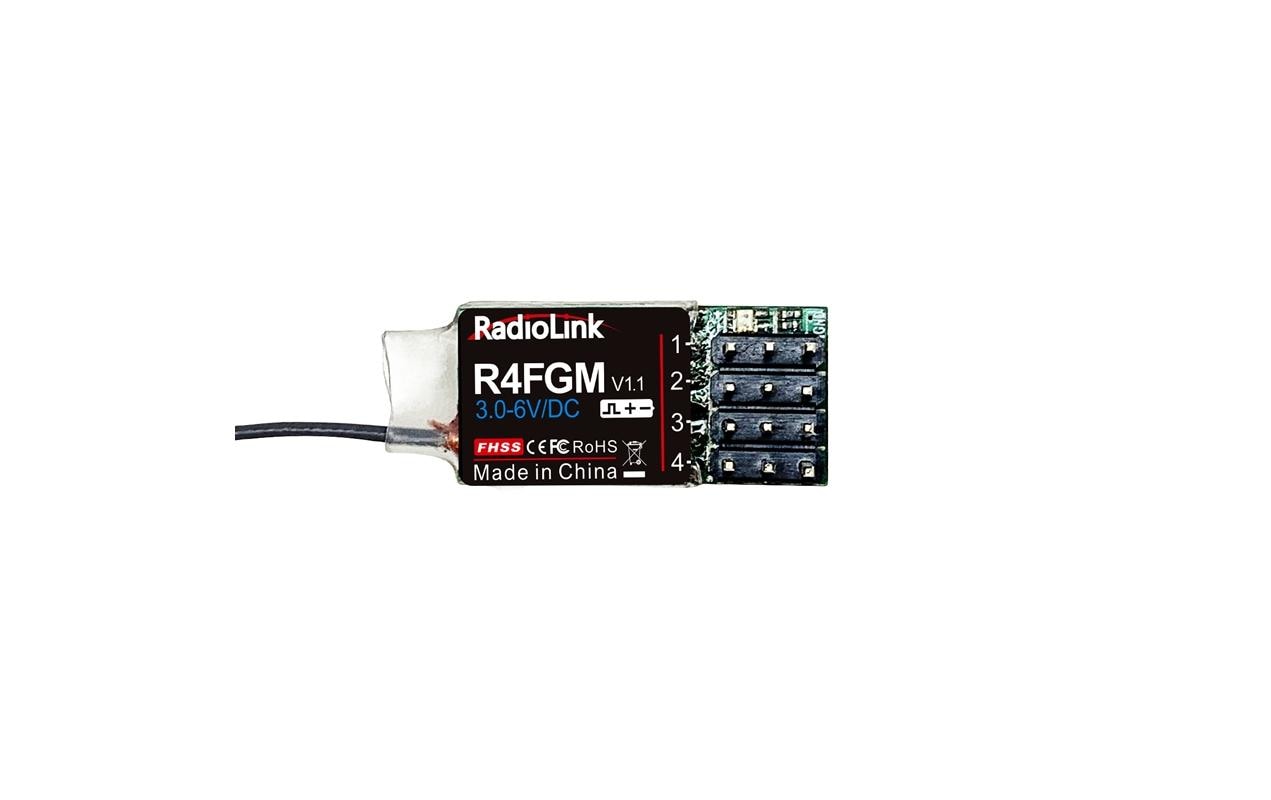 RadioLink Empfänger R4FGM mini mit Gyro 4-Kanal RadioLink Empfänger R4FGM mini mit Gyro 4-Kanal