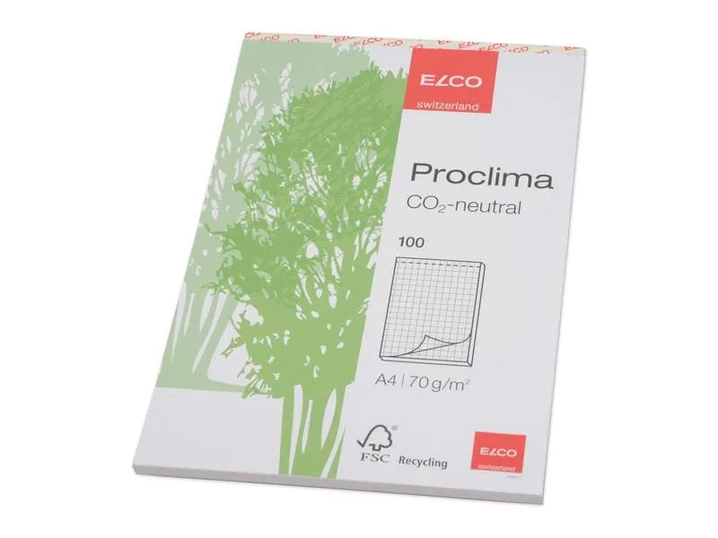 ELCO Notizblock Proclima A4, Kariert, 100 Blatt