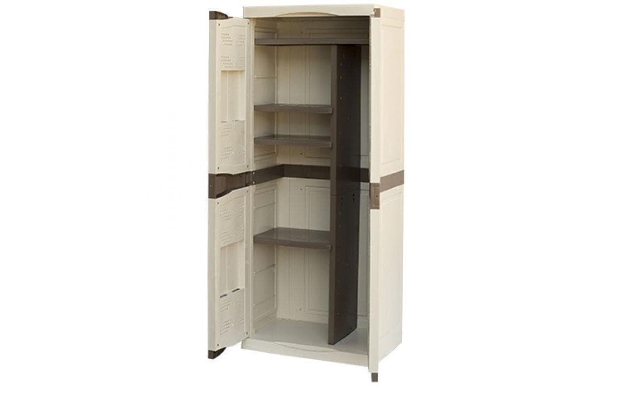 Art Plast Gartenschrank Beige/Braun