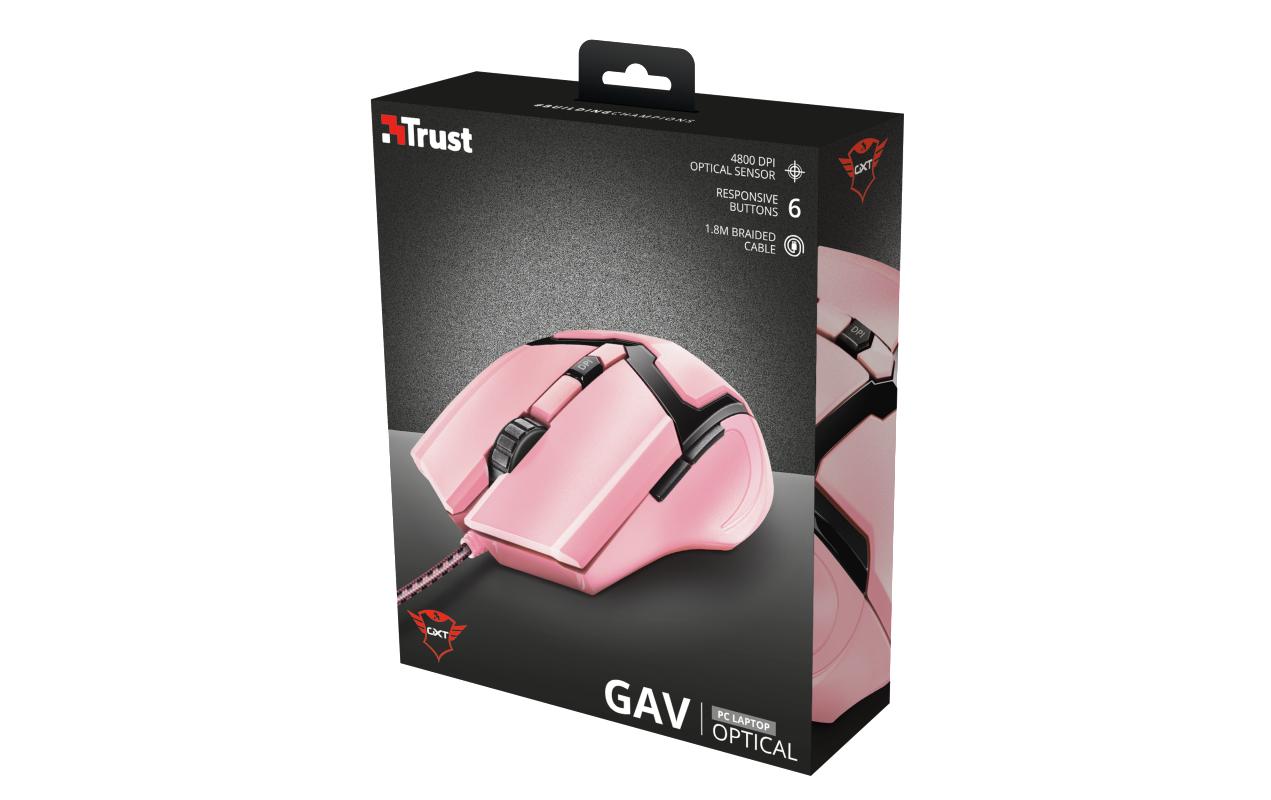 Trust Gaming-Maus GXT 101P GAV Pink