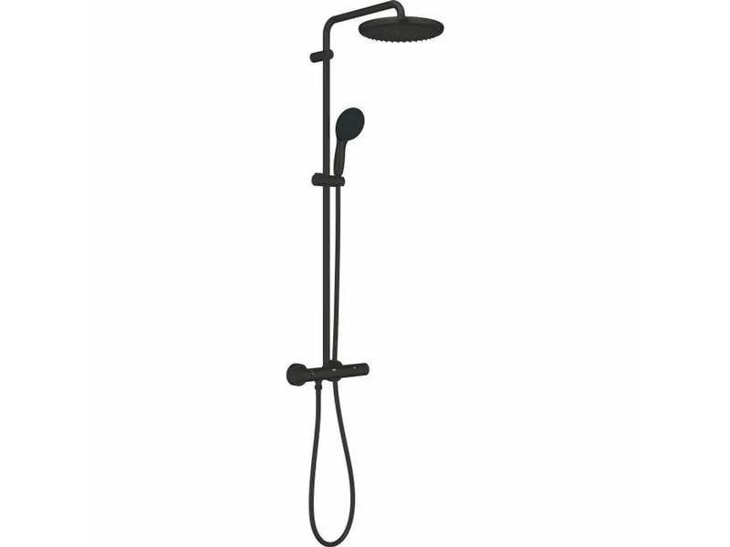 GROHE Vitalio Start 250 mit Thermostatarmatur, Mattschwarz GROHE Vitalio Start 250 mit Thermostatarmatur, Mattschwarz