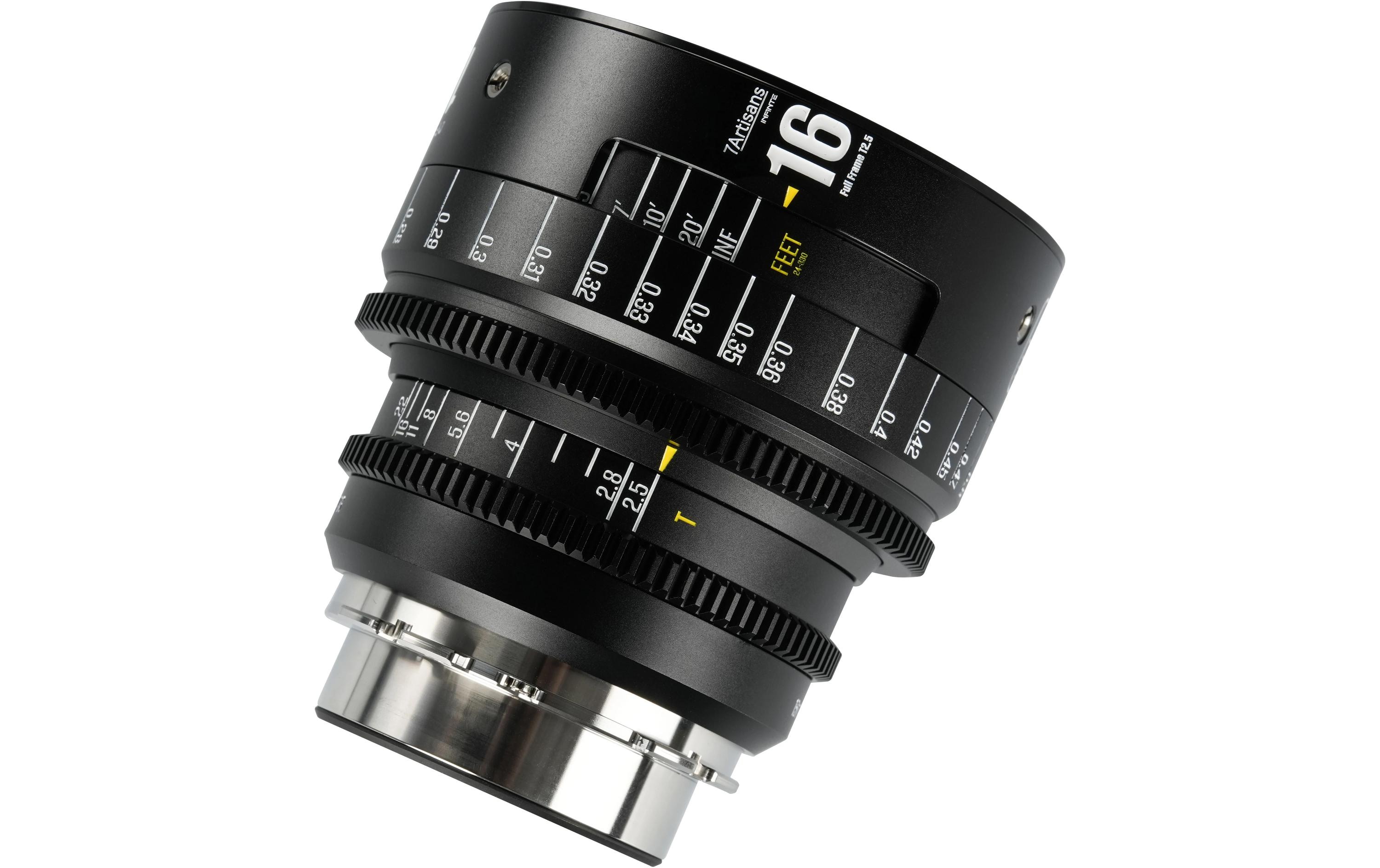 7Artisans Festbrennweite 16mm T/2.5 INFINTE Schwarz – Arri PL