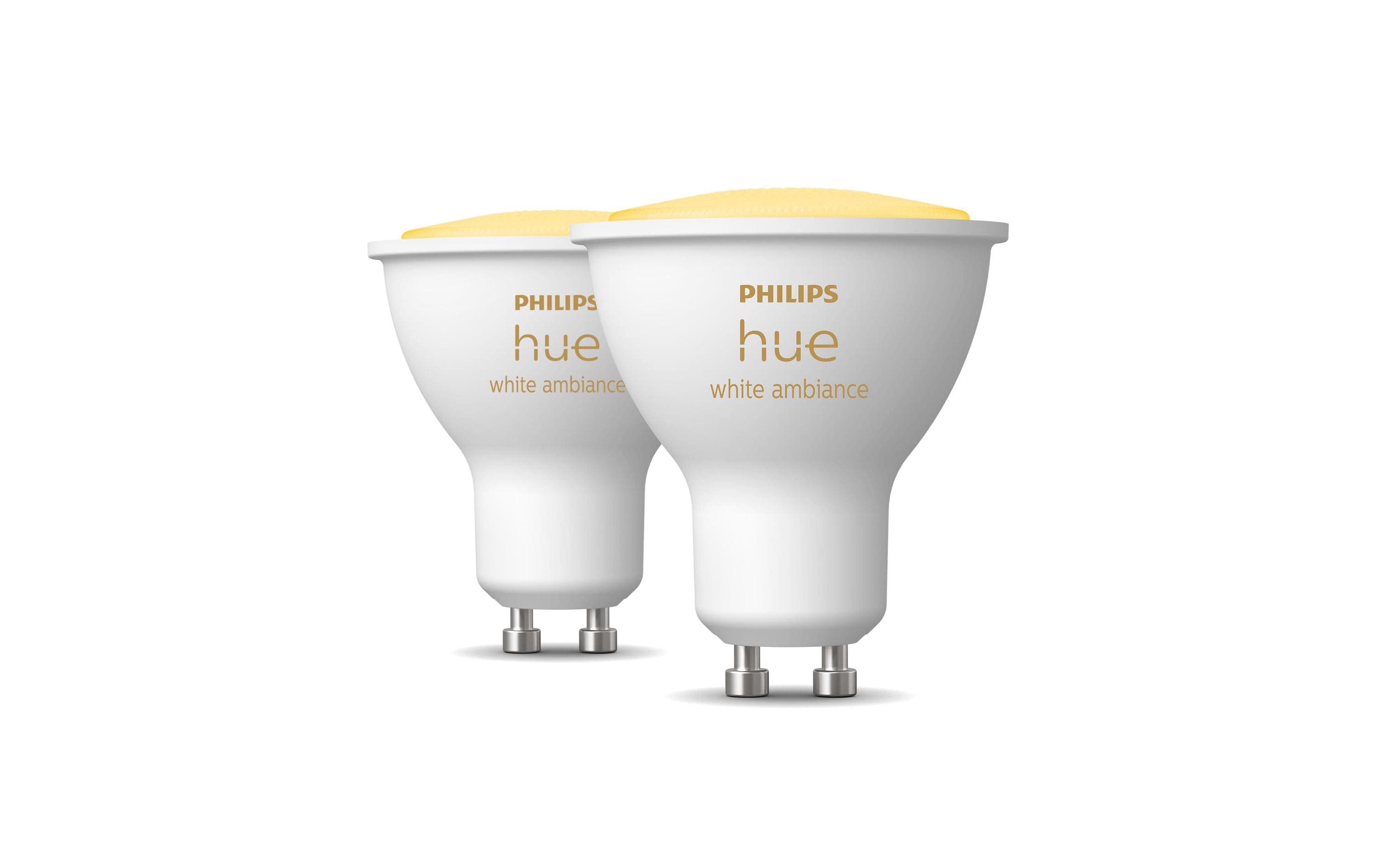 Philips Hue Leuchtmittel White Ambiance GU10 Doppelpack 2 x 350 lm
