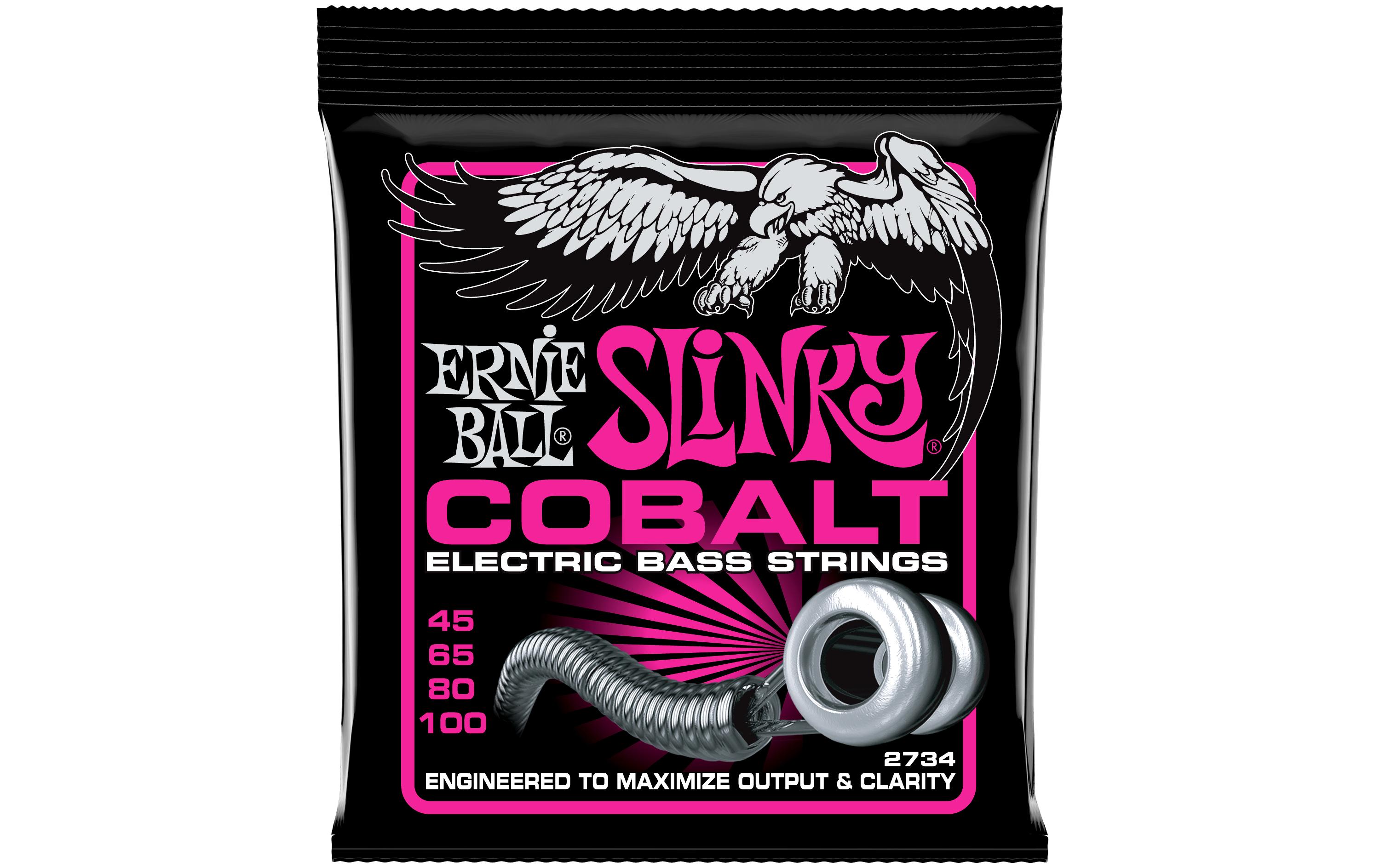 Ernie Ball Basssaiten 2734 Slinky Cobalt – Super 45-100