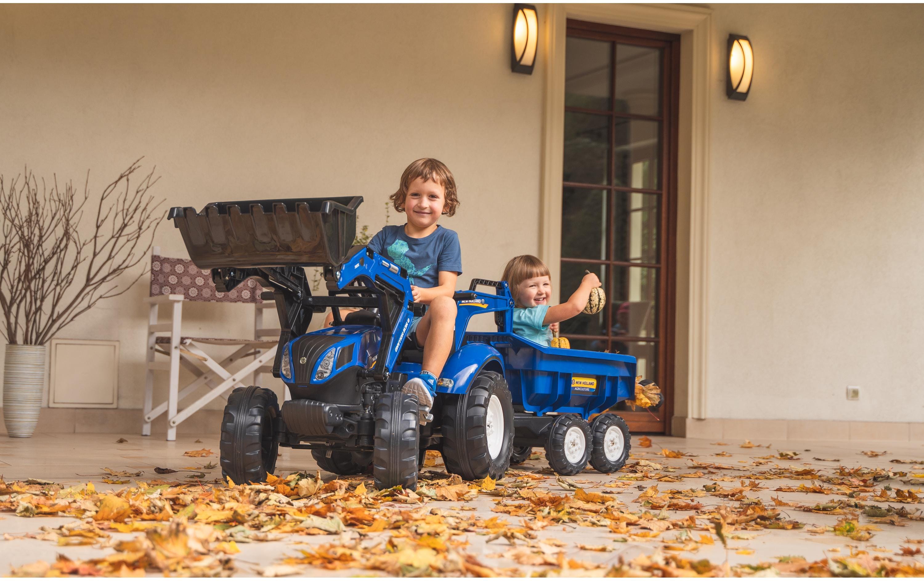 Falk New Holland Traktor + Anh. XXL