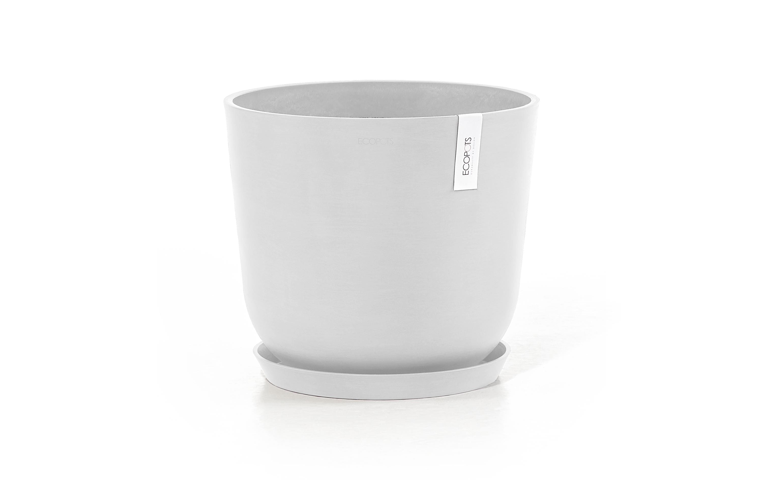 Ecopots Pflanzentopf Oslo 35, Weiss