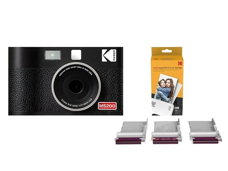 Kodak Cam Mini Shot 2 Era Black inkl. 2 Pack Papier Schwarz