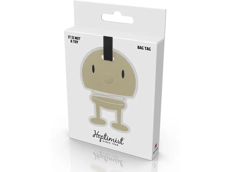 Hoptimist Kofferlabel Beige/Schwarz Hoptimist Kofferlabel Beige/Schwarz