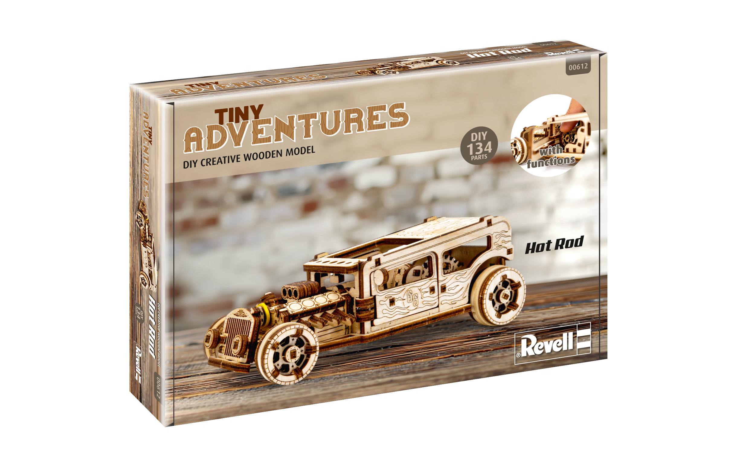Revell Tiny Adventures – Hot Rod Holzbausatz