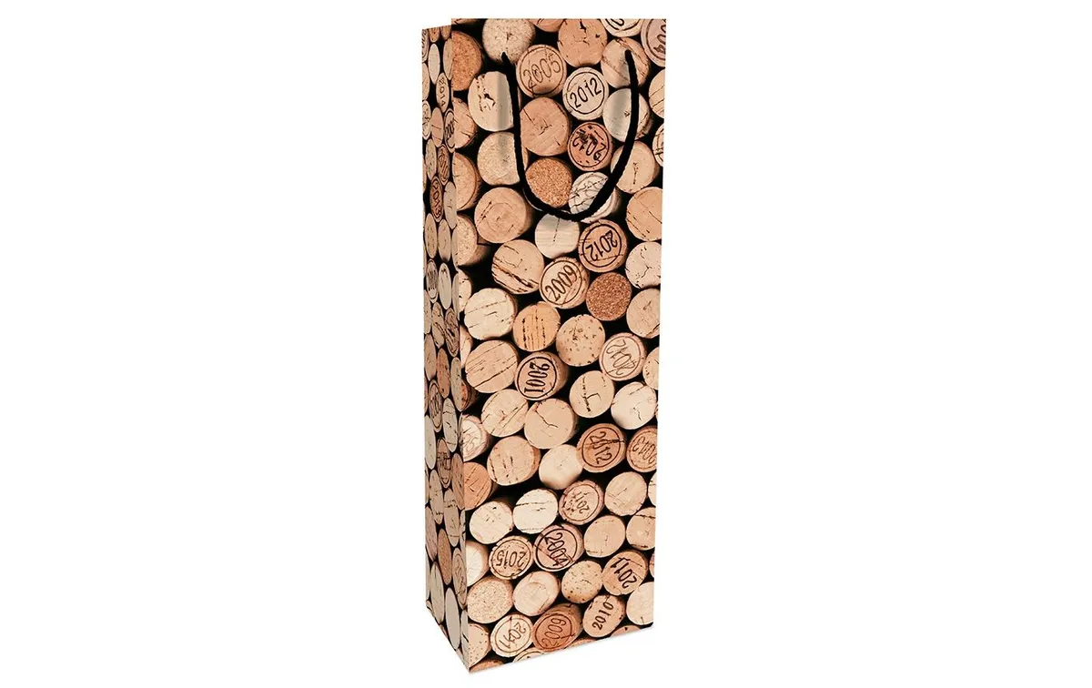 Braun + Company Flaschentasche Bouchon 12 x 37 x 8 cm, Hellbraun