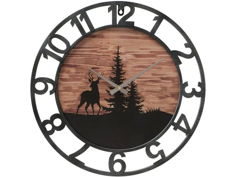 Boltze Wanduhr Ludwig Nature/Schwarz Boltze Wanduhr Ludwig Nature/Schwarz