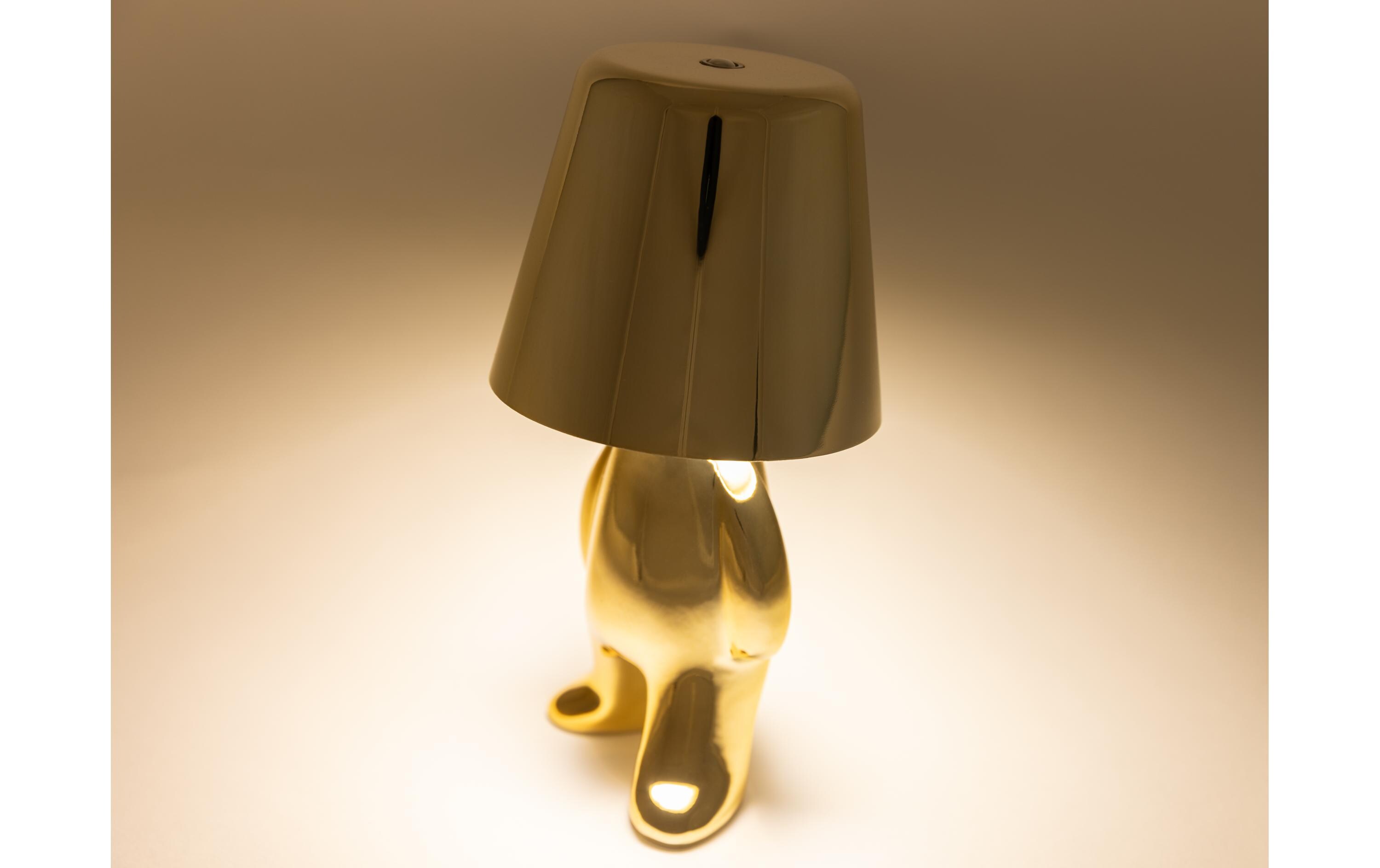 COCON Goldene Tischleuchte CAPTAIN