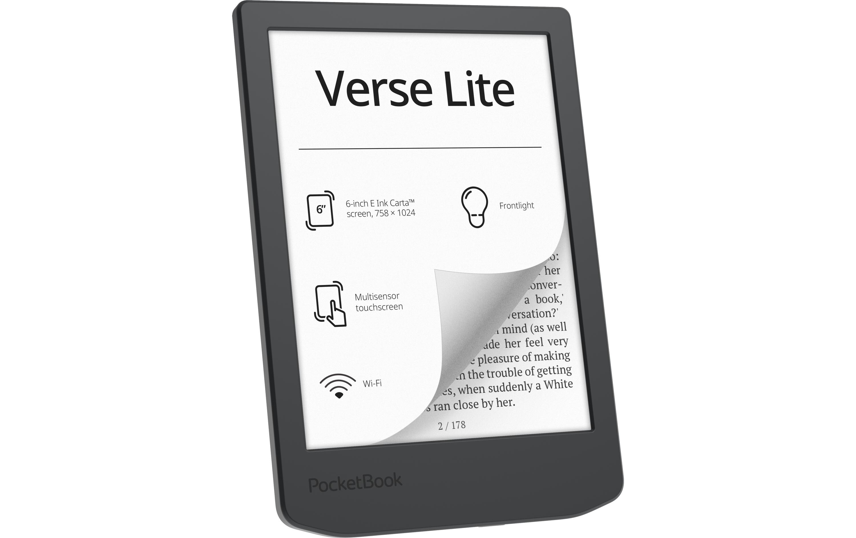 PocketBook E-Book Reader Verse Lite Midnight Grey